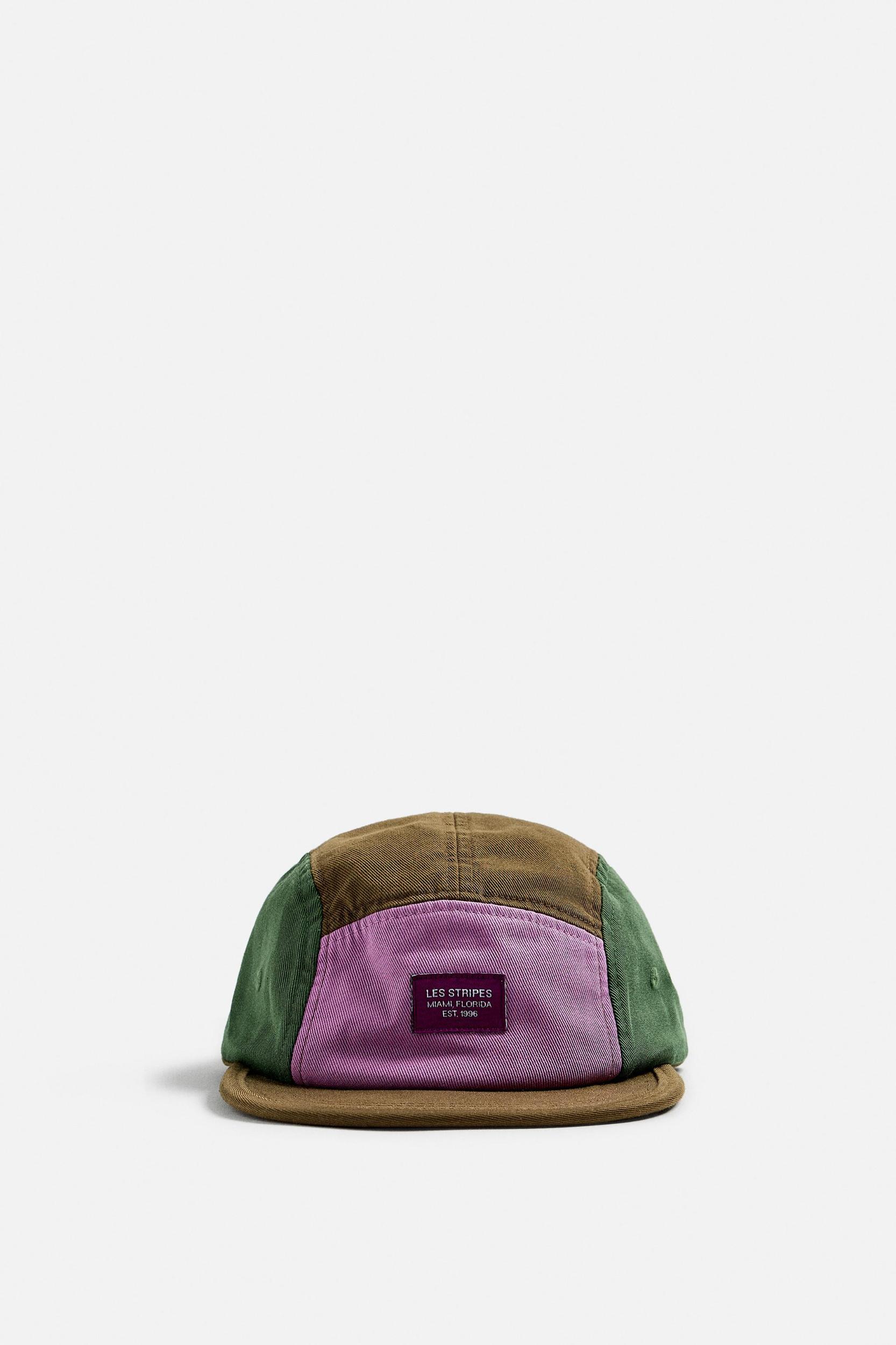 COLOR BLOCK FLAT-BRIM CAP Product Image