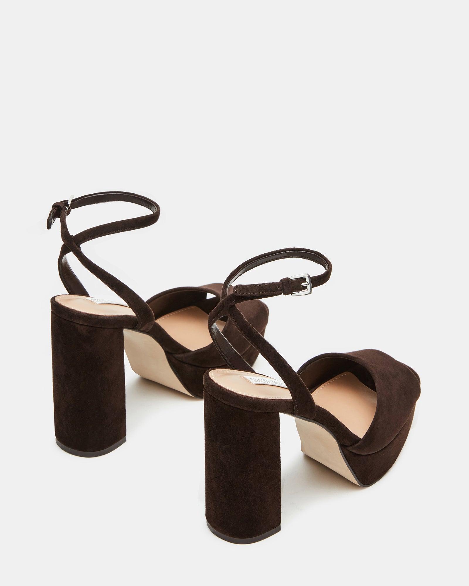 LOURDES CHOCOLATE BROWN SUEDE Female Product Image