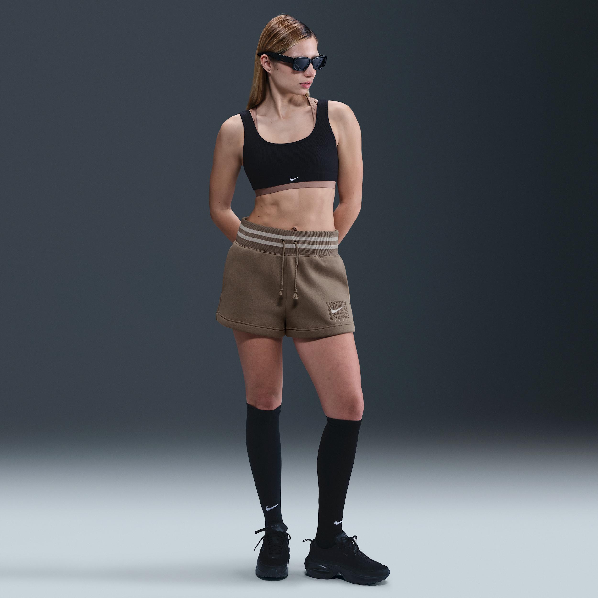 Women's Nike Sportswear Phoenix Fleece High-Waisted Loose Graphic Shorts Product Image