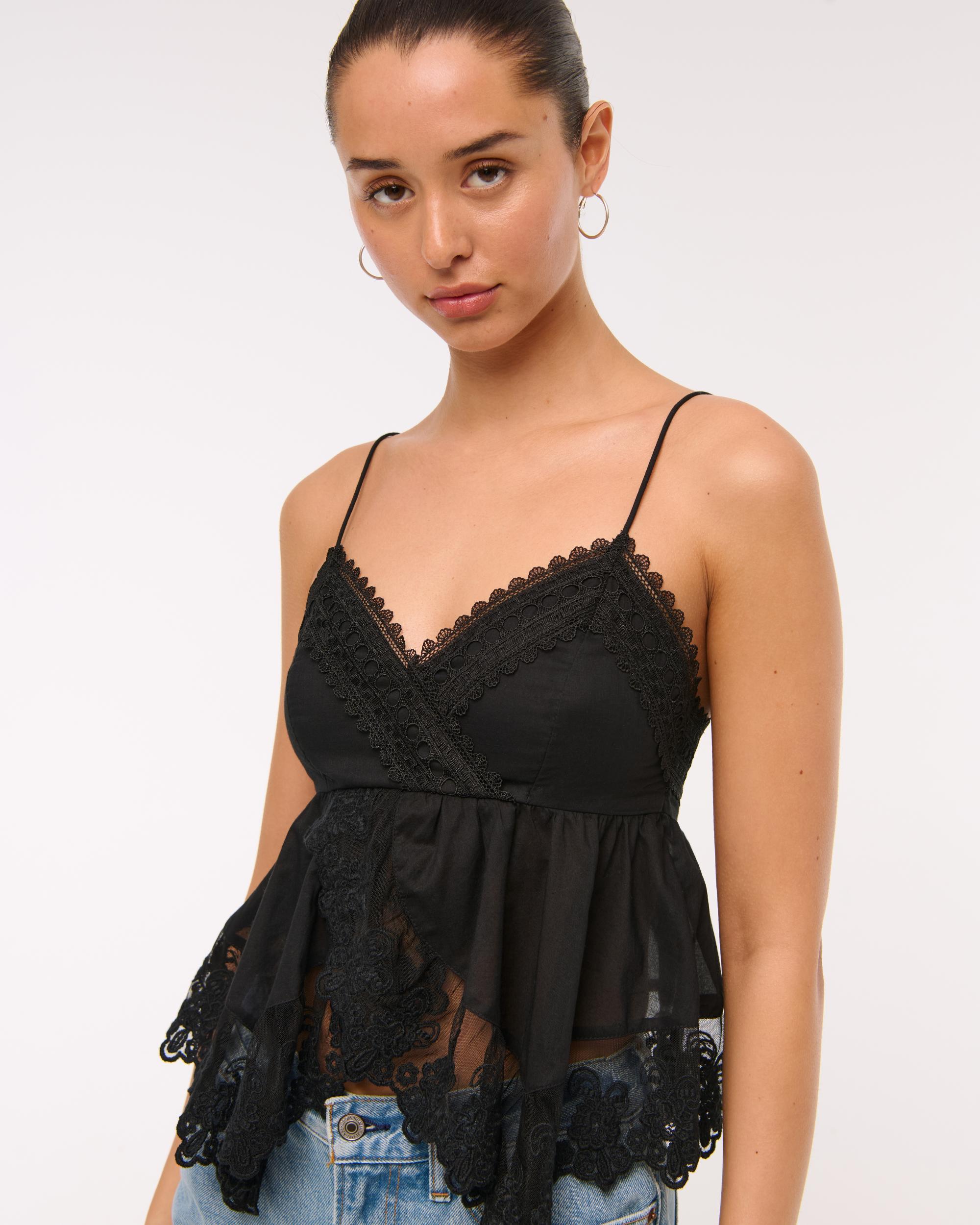 Babydoll Lace-Trim Cami Product Image