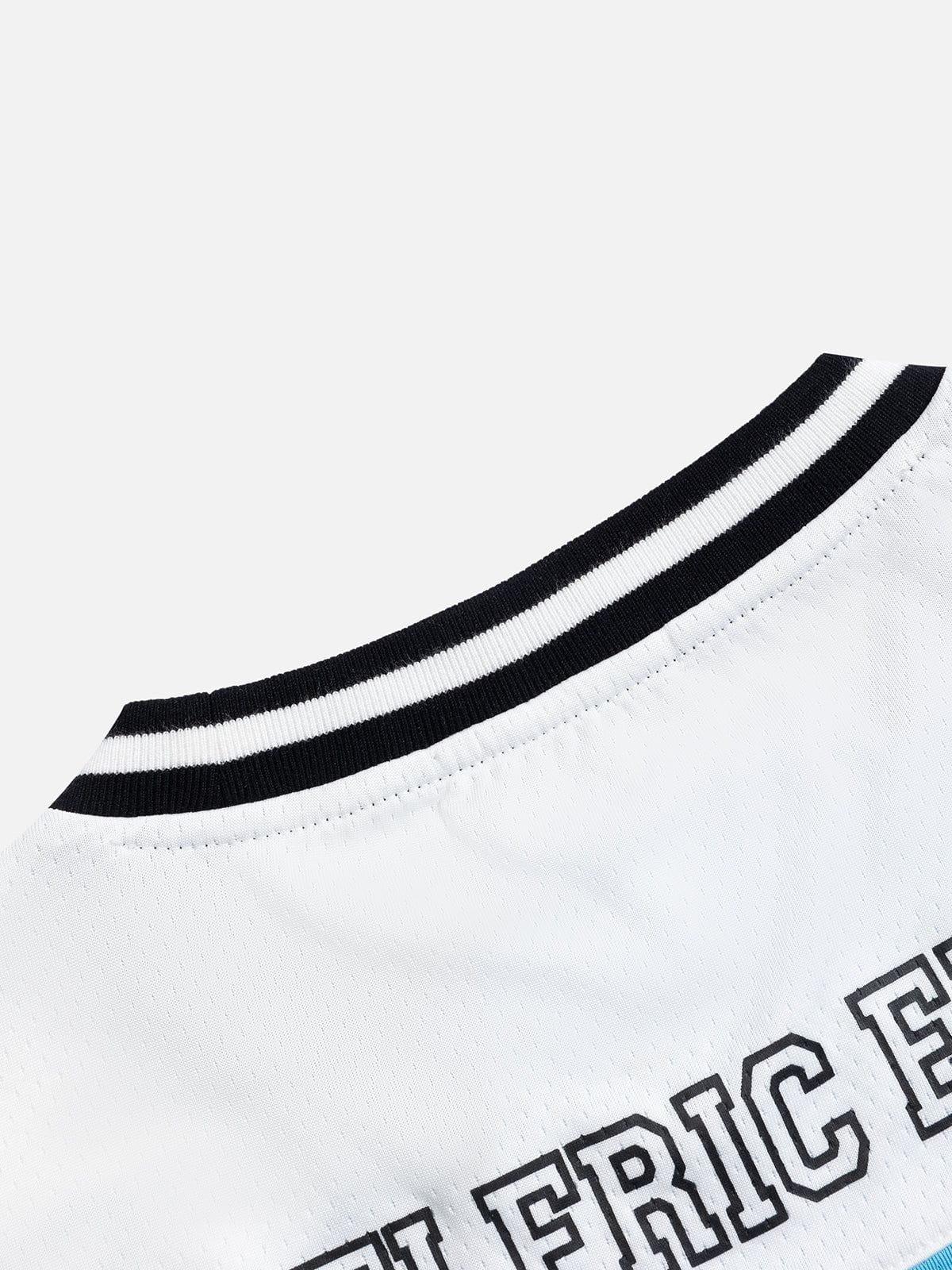 Aelfric Eden Contrast Color Blocking Football Jersey Product Image