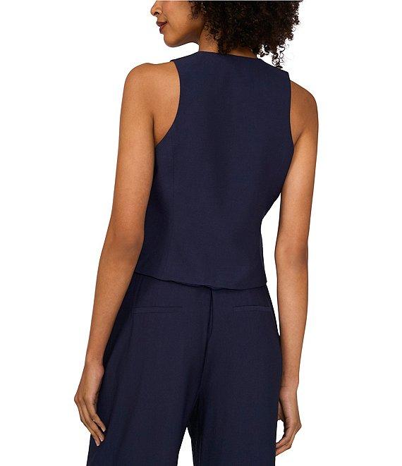 1. STATE Rumple Button Front V-Neck Coordinating Sleeveless Vest Product Image