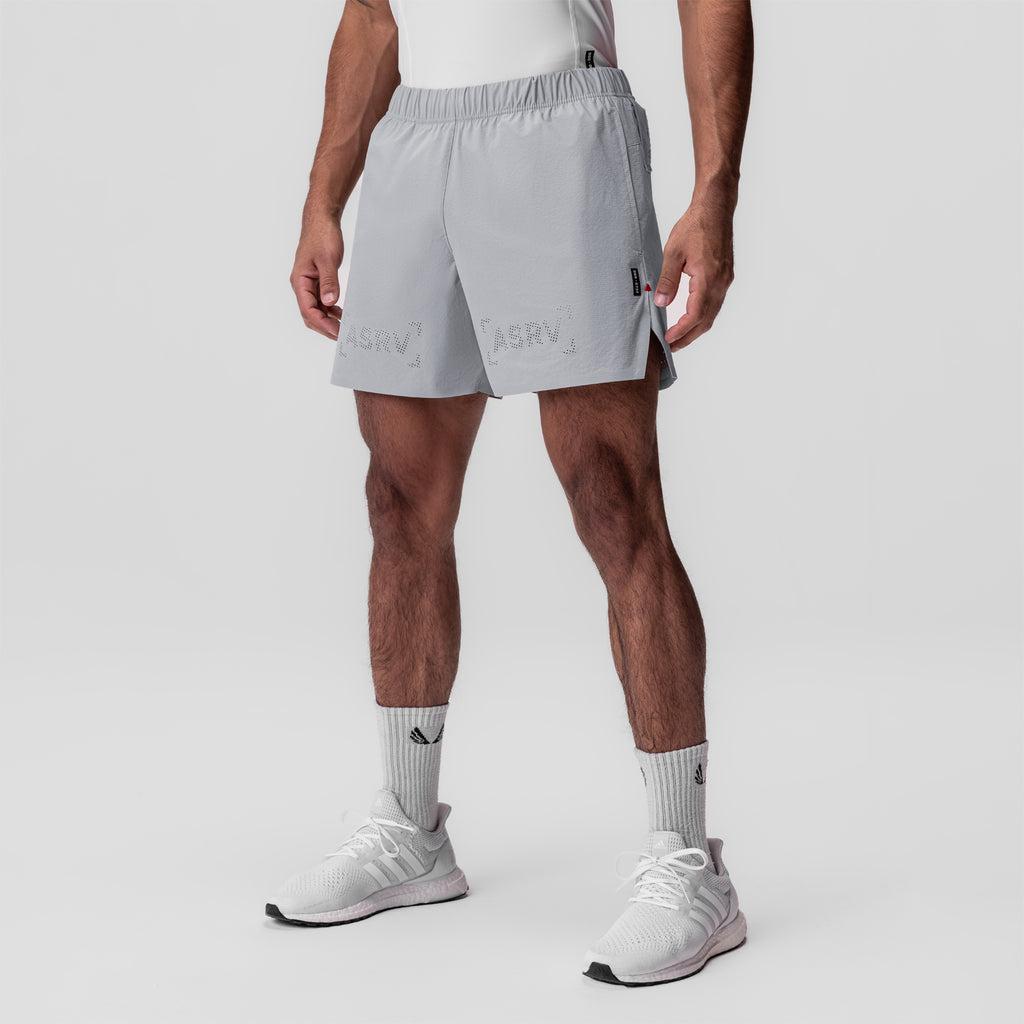 0737. Ripstop 6" Perforated Short - Slate Grey Male Product Image