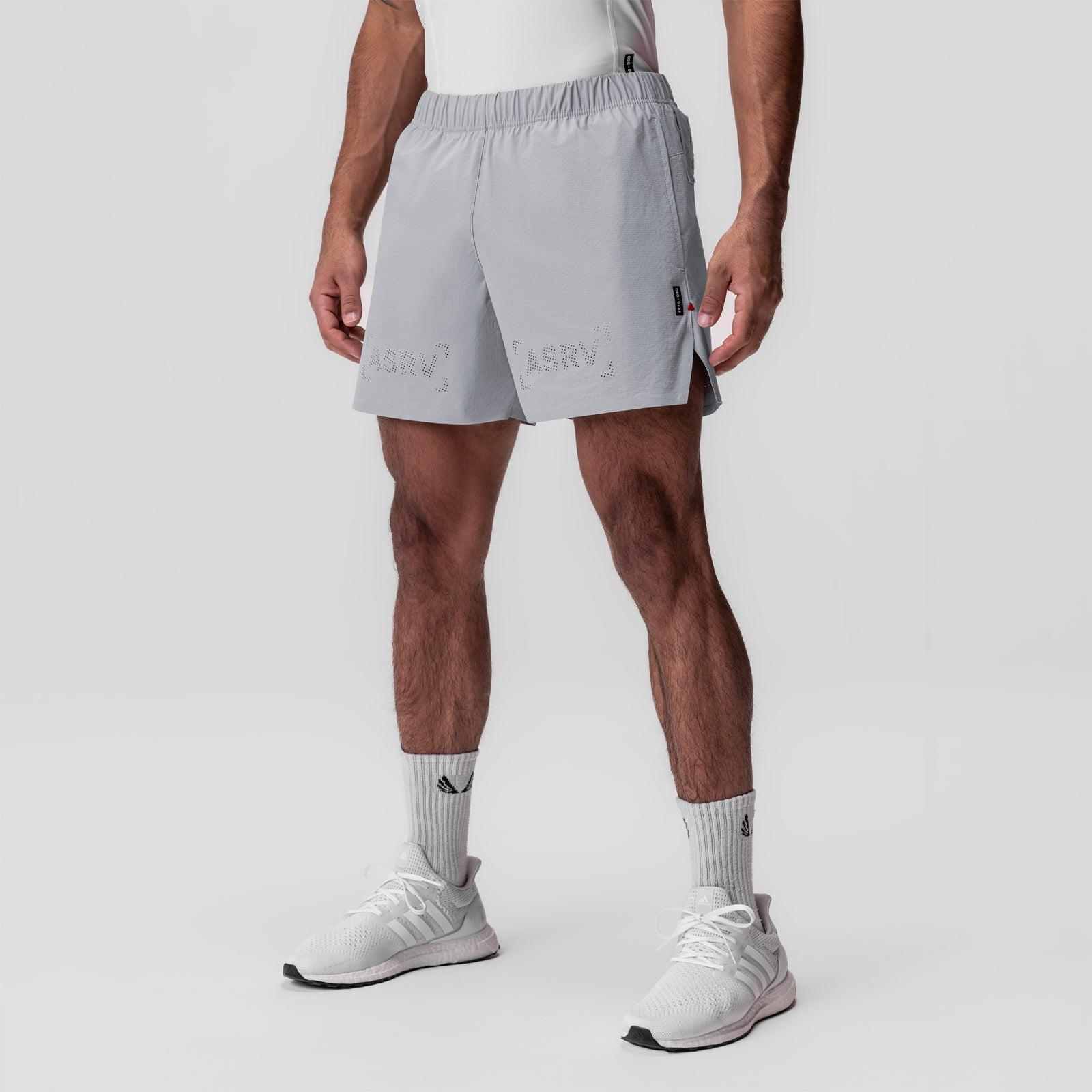 0737. Ripstop 6" Perforated Short - Slate Grey Male Product Image