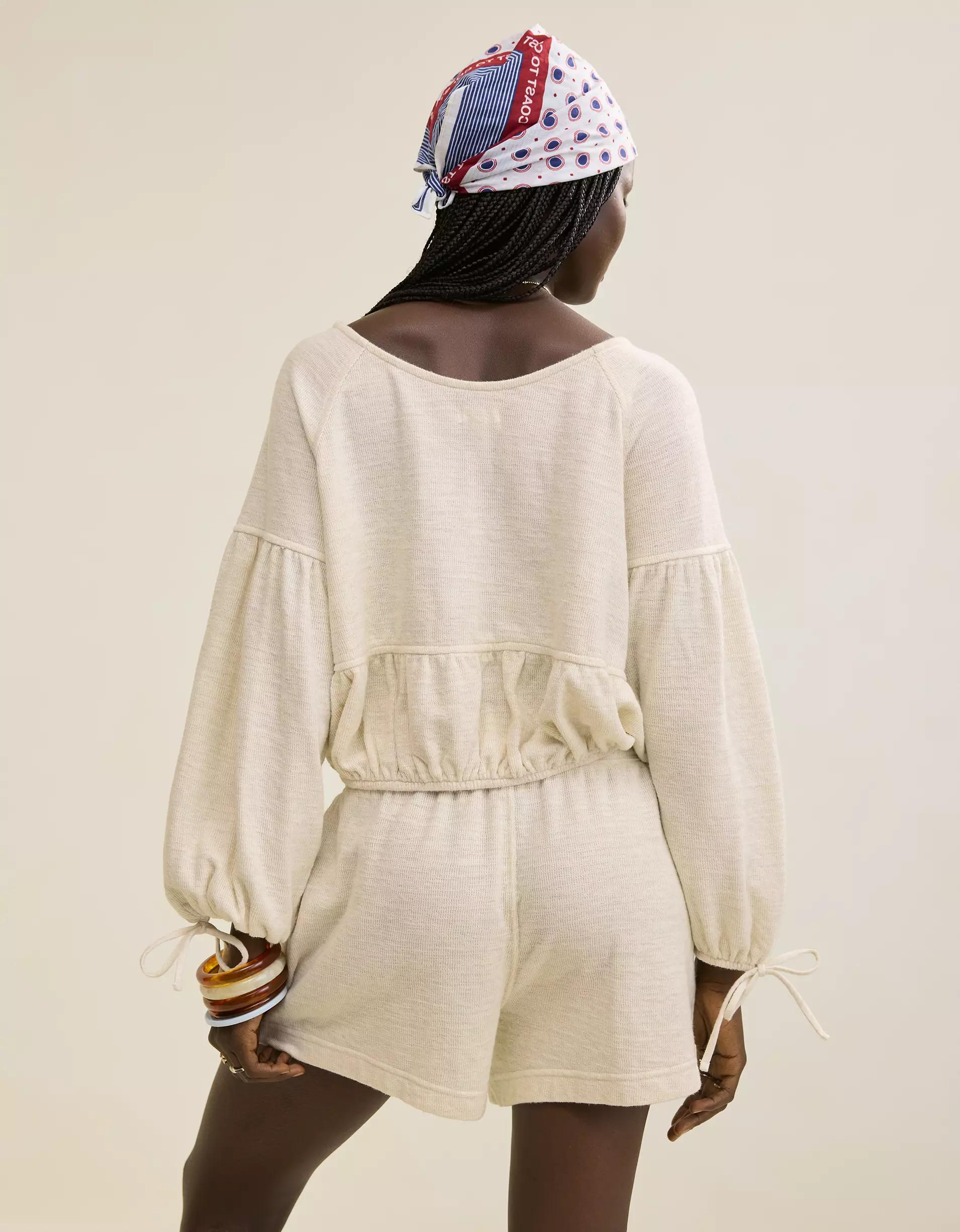 Aerie Endless Summer Cropped Sweatshirt Product Image