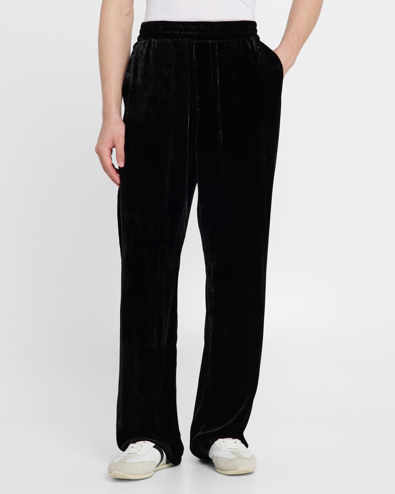 Men's Velvet-Effect Pull-On Pants Product Image