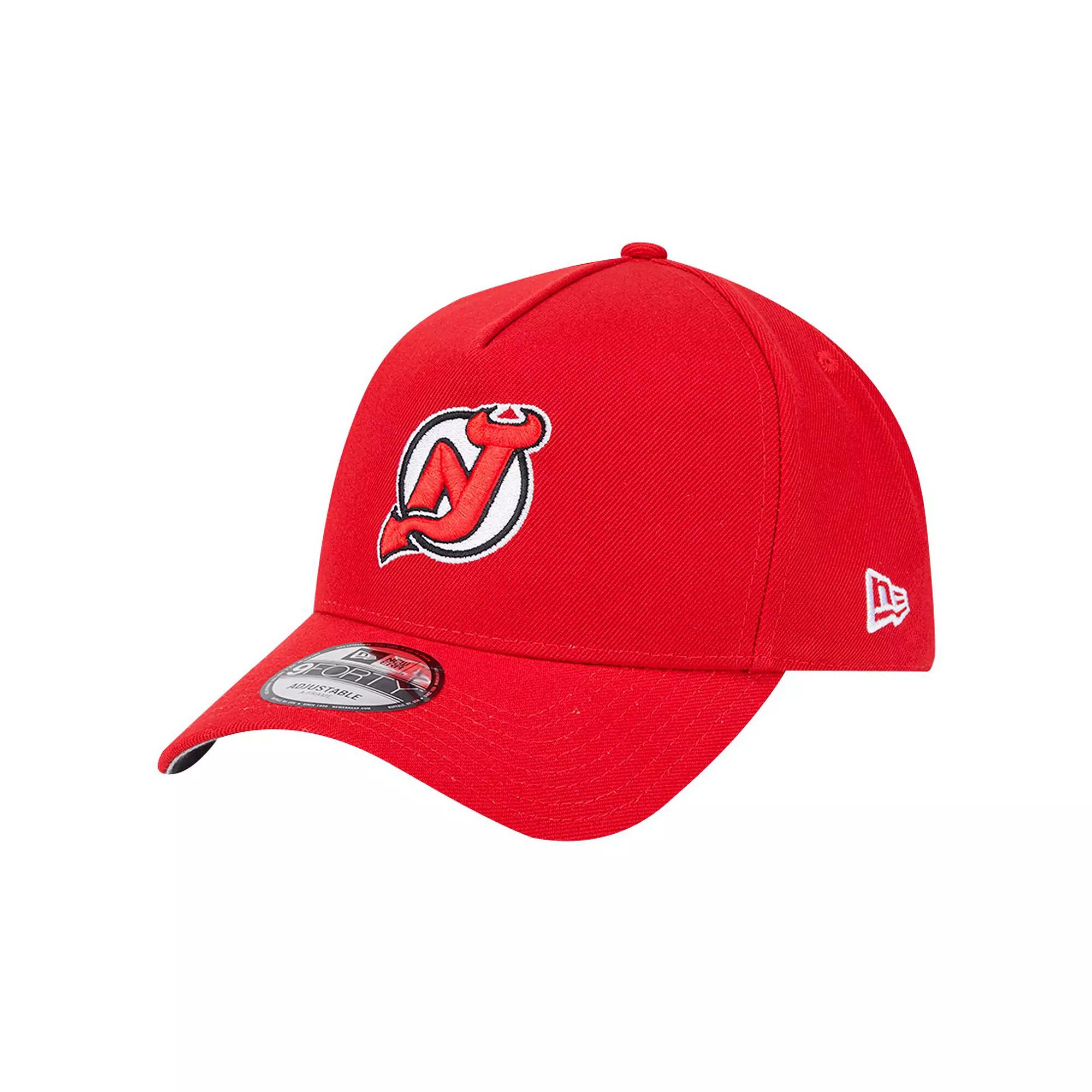 Men's New Era Red New Jersey Devils Core A-Frame 9FORTY Adjustable Hat, Nhl Red Product Image