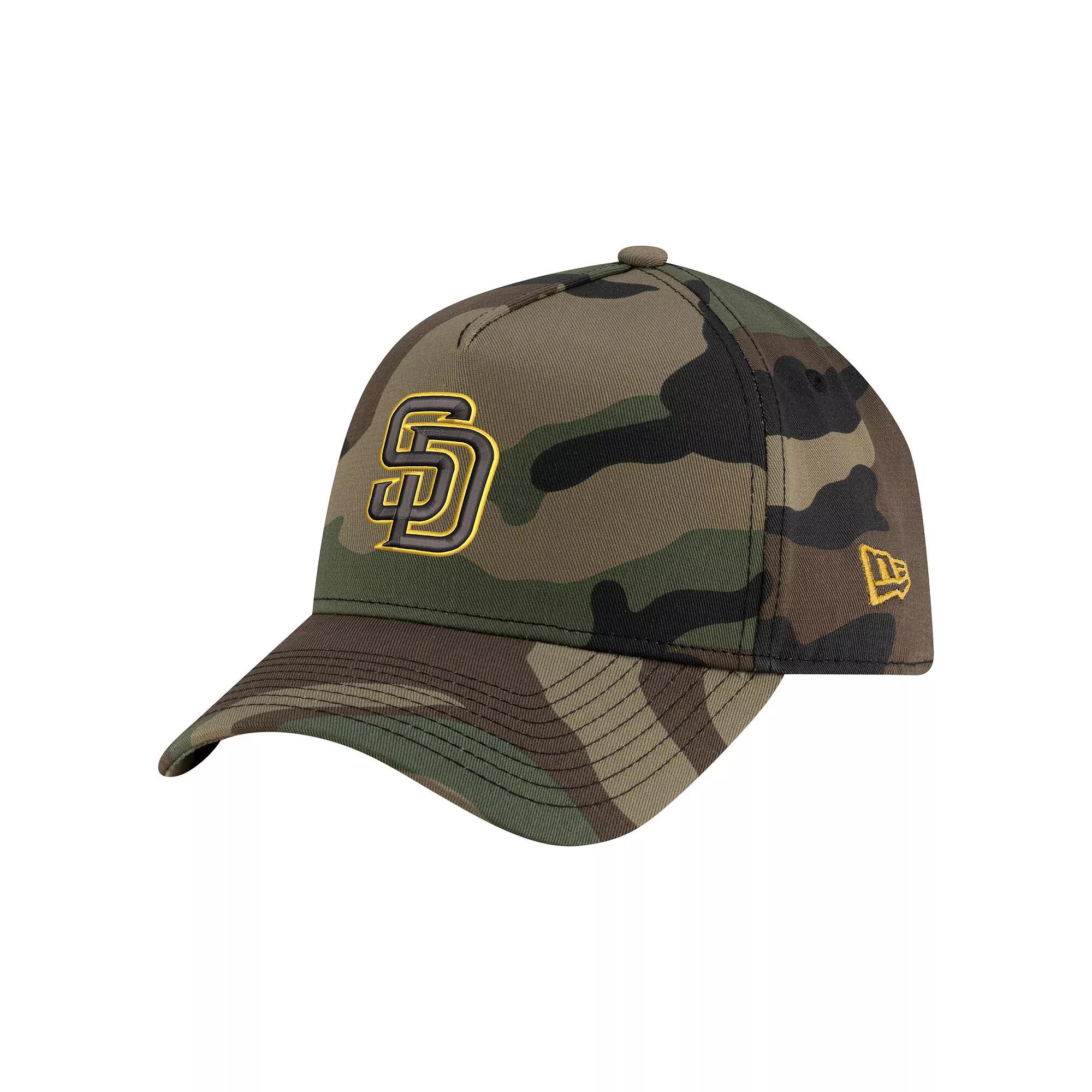 Men's New Era Camo San Francisco Giants Woodland Team Pop 9FORTY A-Frame Adjustable Hat, Green Product Image