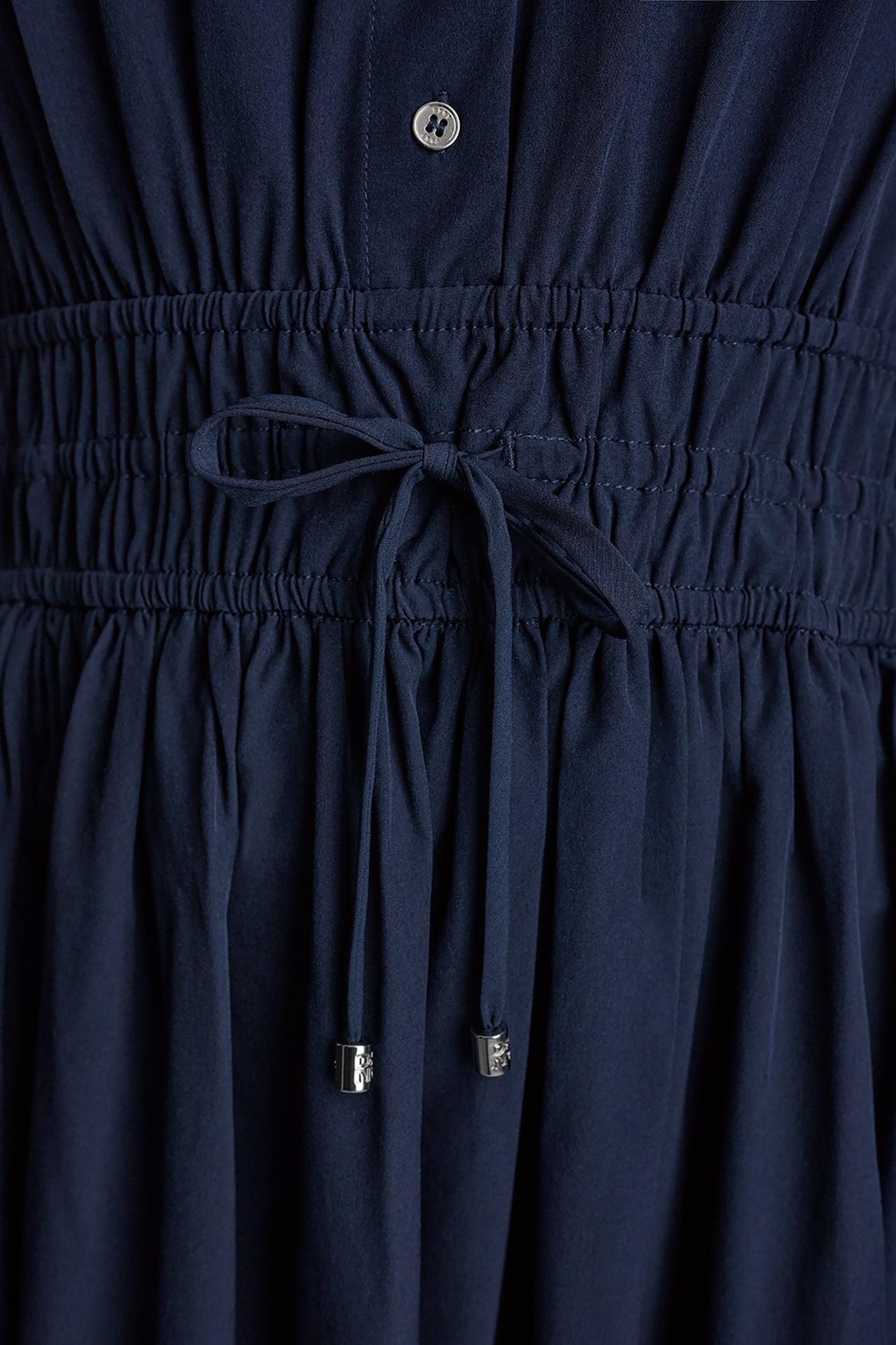 SMOCKED-WAIST COMMUTER DRESS Product Image