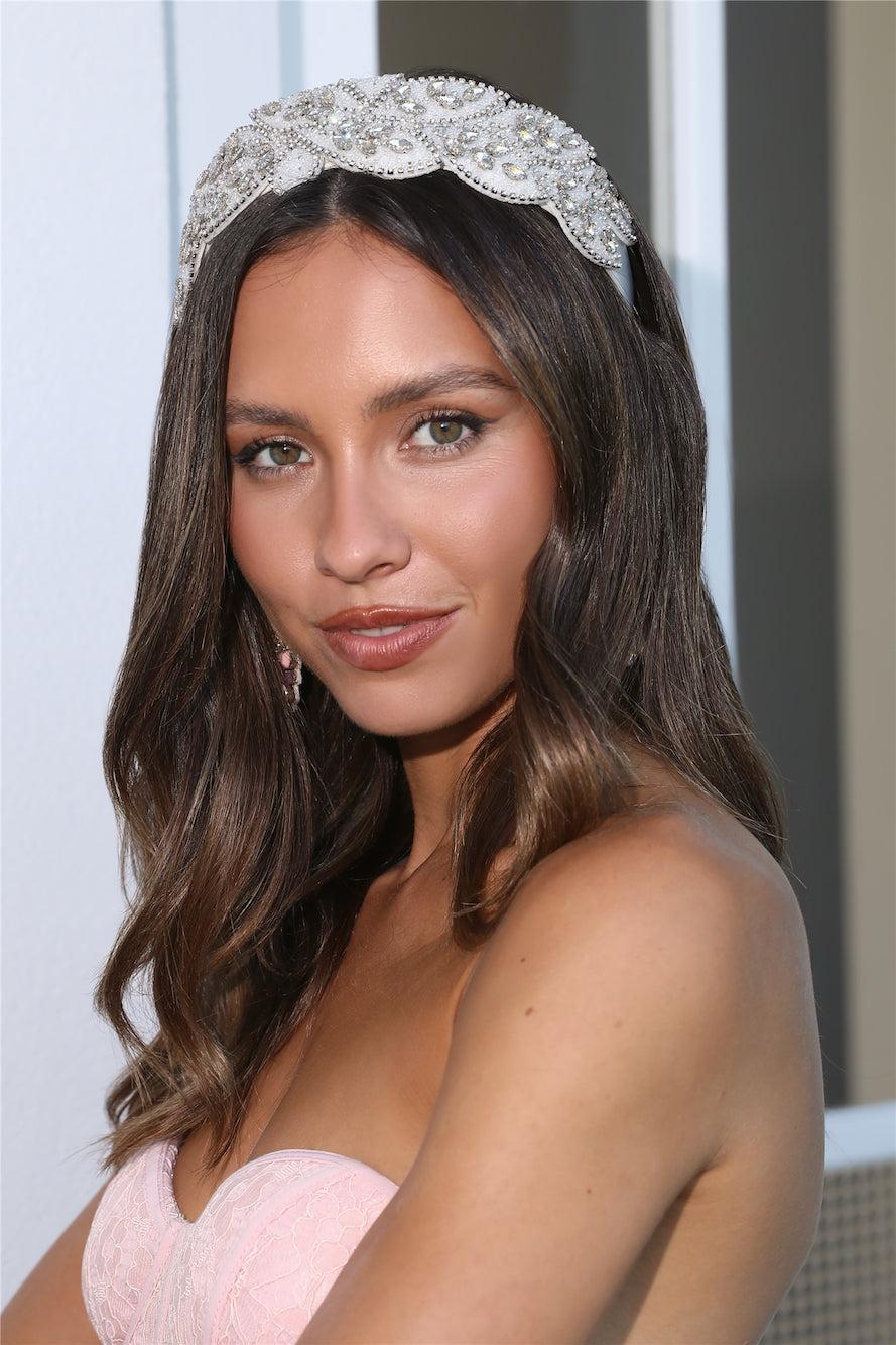 Roaring 20s Headband White Product Image