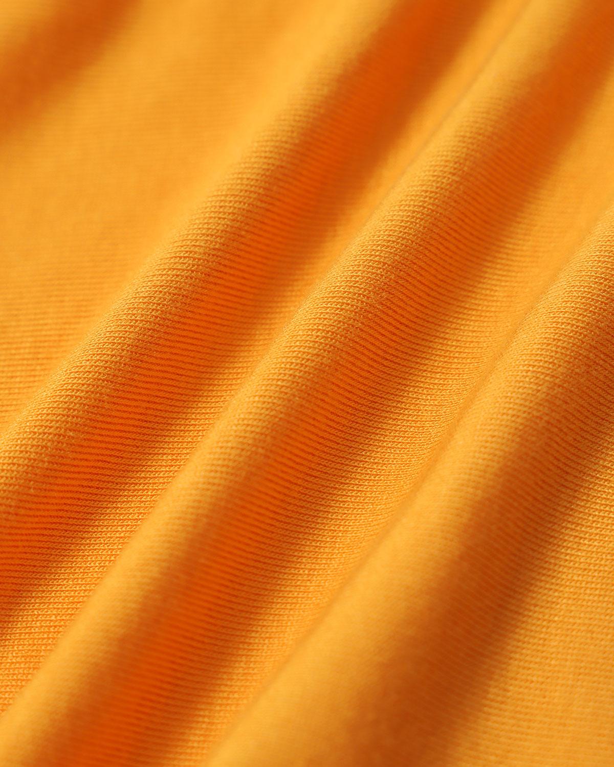 Orange Ruched Knitted Slip Midi Dress Product Image