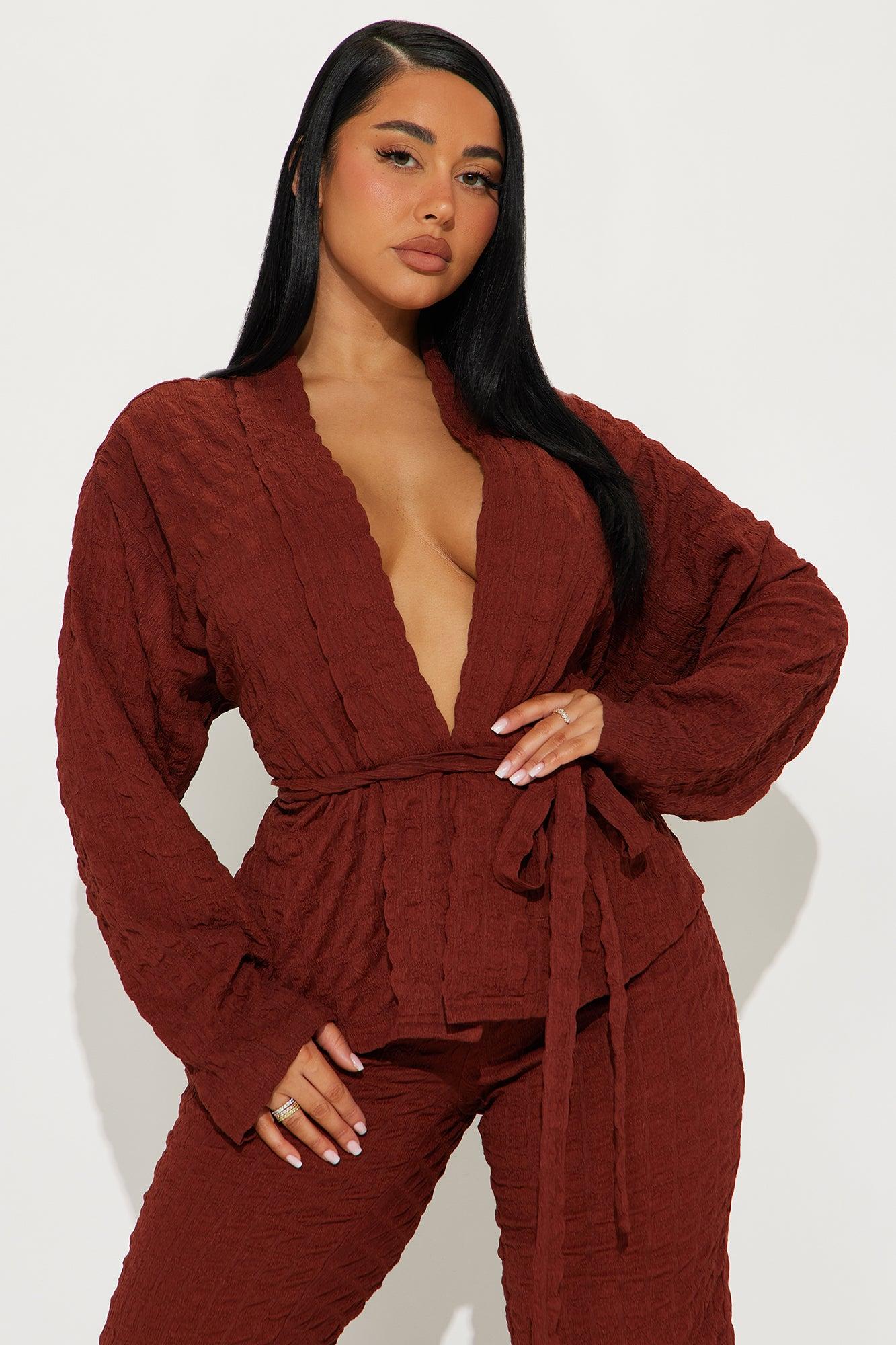 Sunday Brunch Pant Set - Rust Product Image