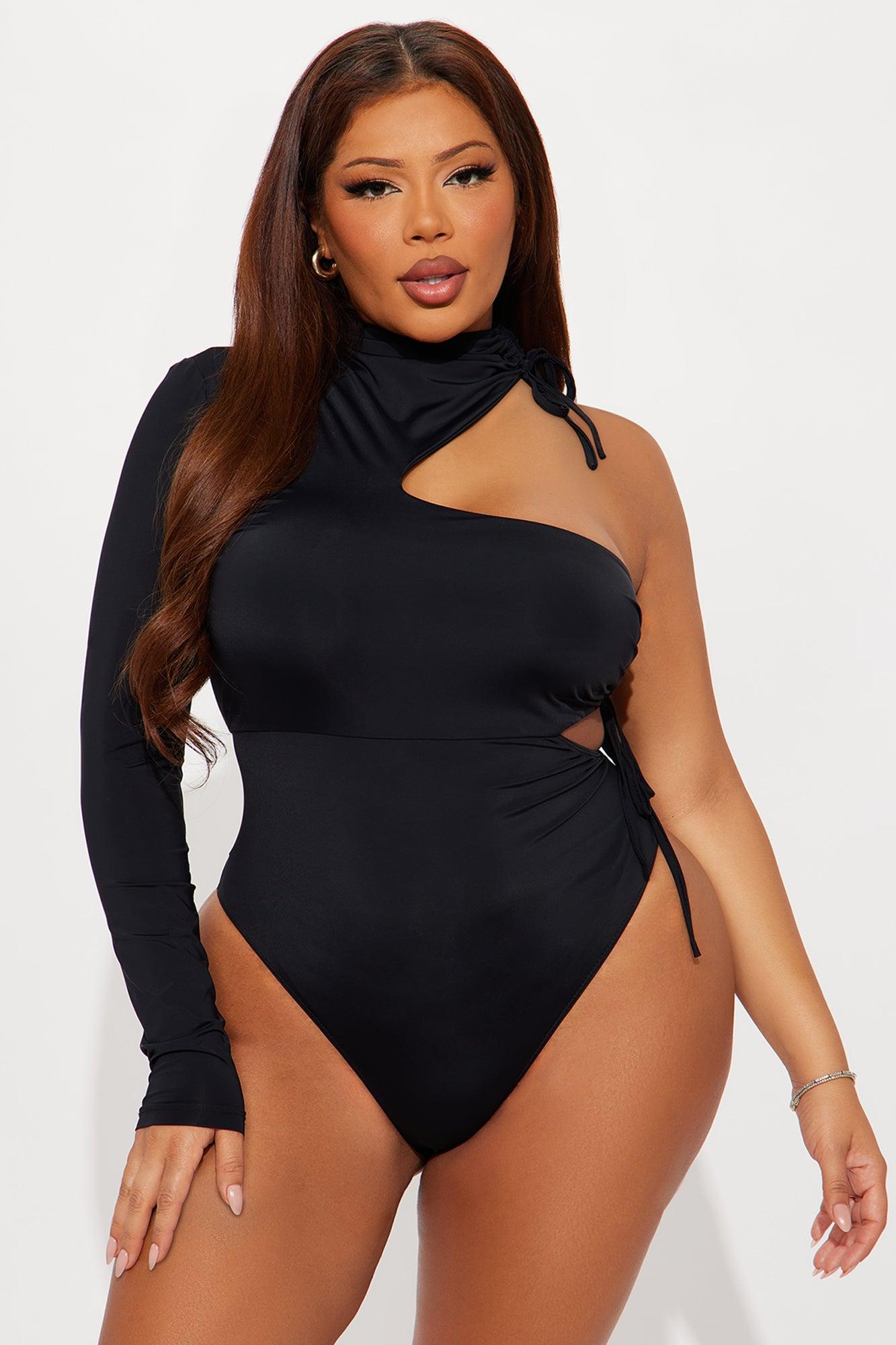 Eleni Cut Out Bodysuit - Black Female Product Image