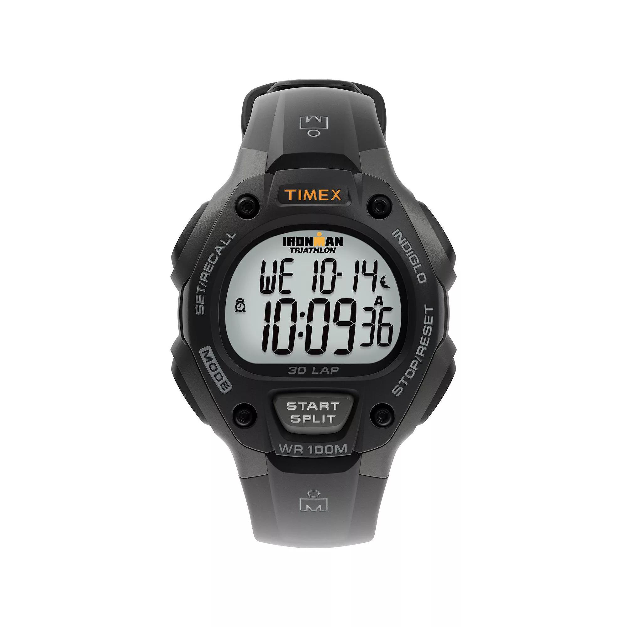 Timex® Men's Ironman Triathlon Digital Chronograph Watch - T5E9019J, White Product Image