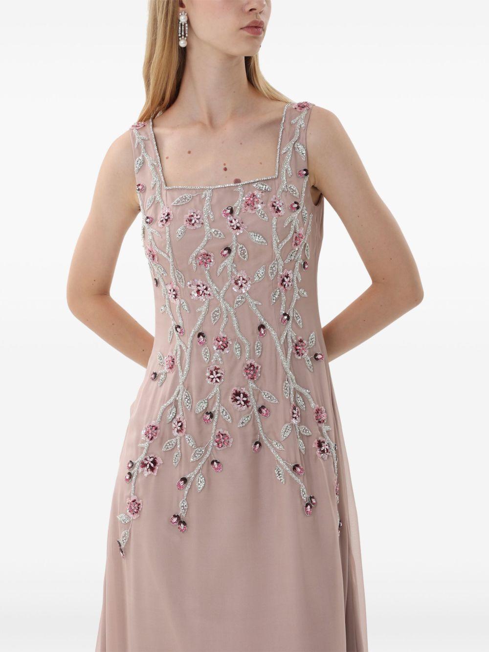 embroidered gown Product Image