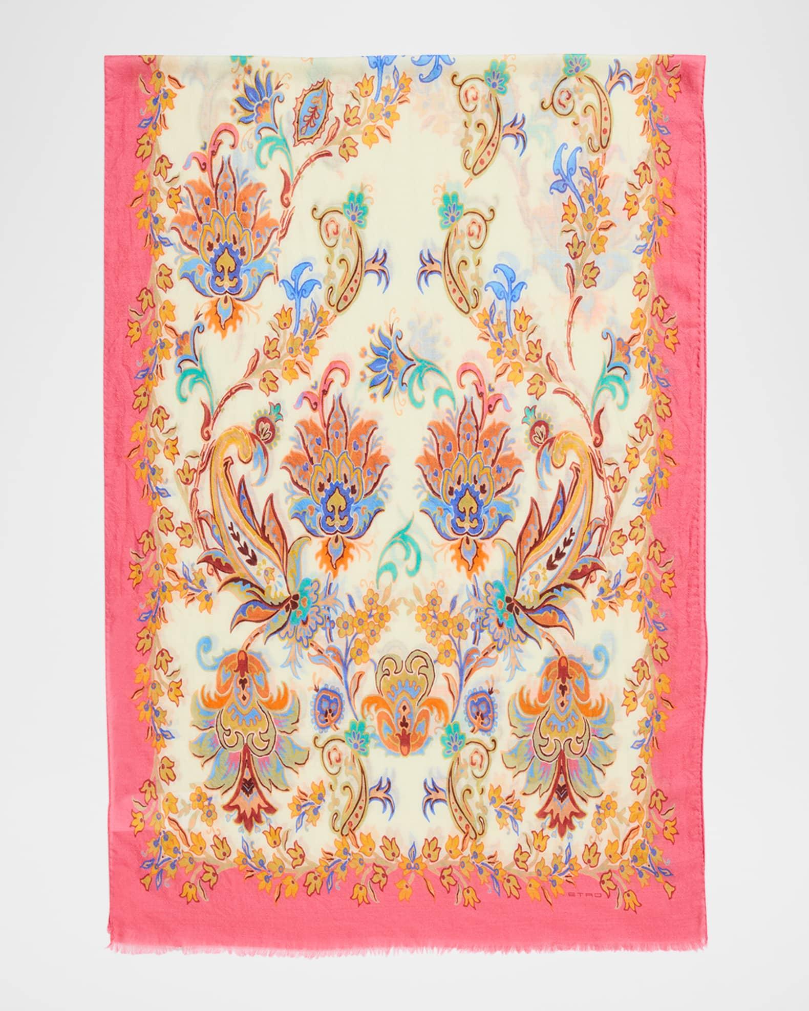 Paisley Cashmere-Silk Scarf Product Image