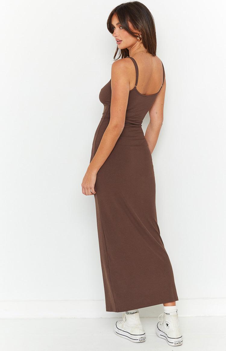 Melrose Brown Maxi Dress Product Image