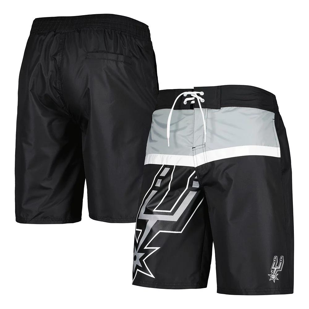 Men's G-III Sports by Carl Banks Black San Antonio Spurs Sea Wind Swim Trunks, Size: XL Product Image