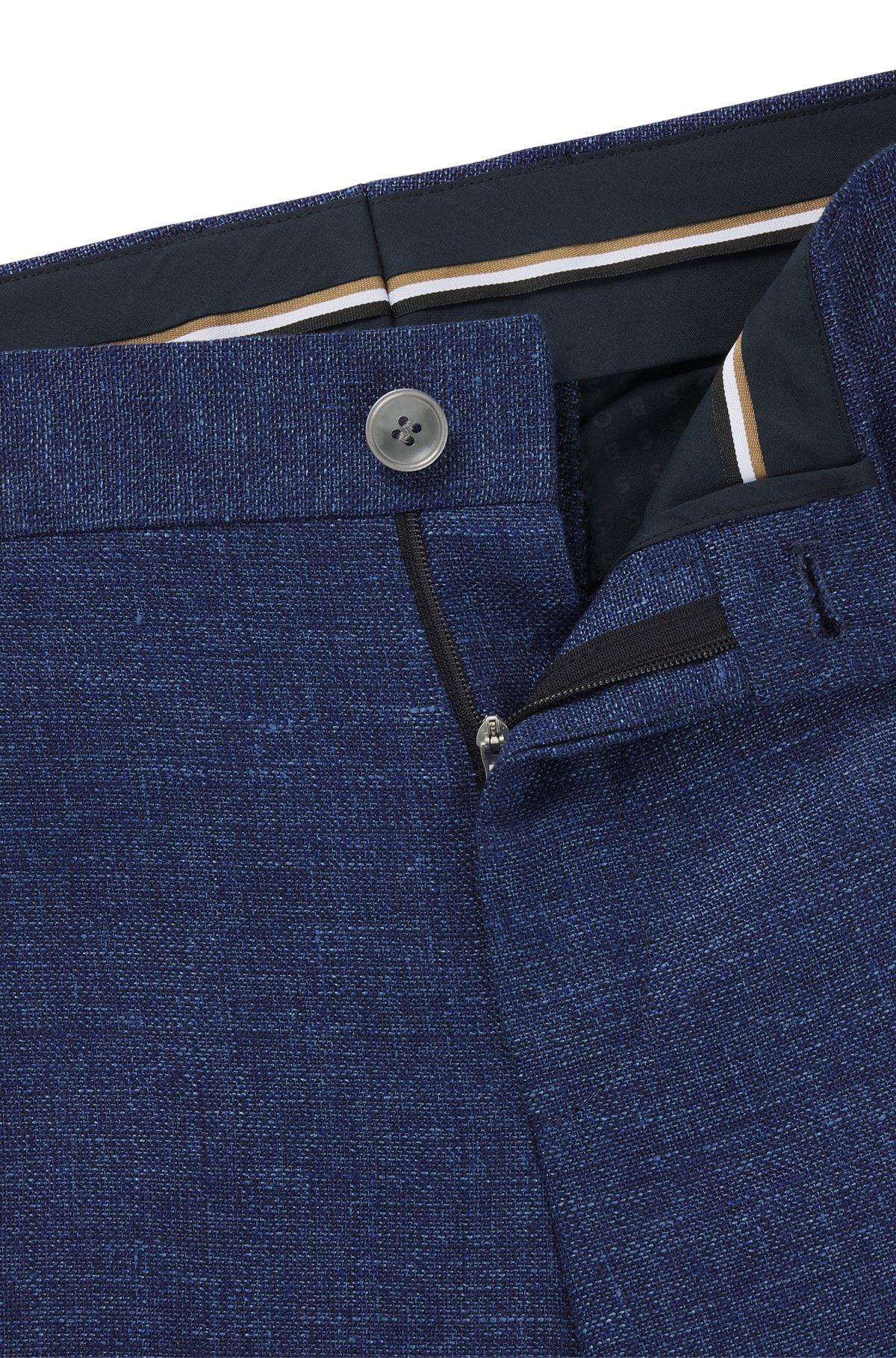 Formal trousers in micro-patterned stretch fabric Product Image