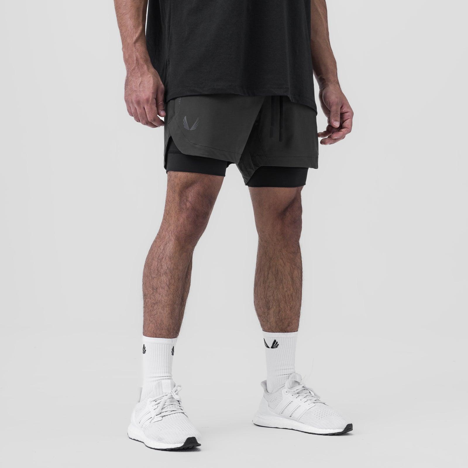 0865. Tetra-Lite® 5" Liner Short - Black "Wings"/Black Male Product Image