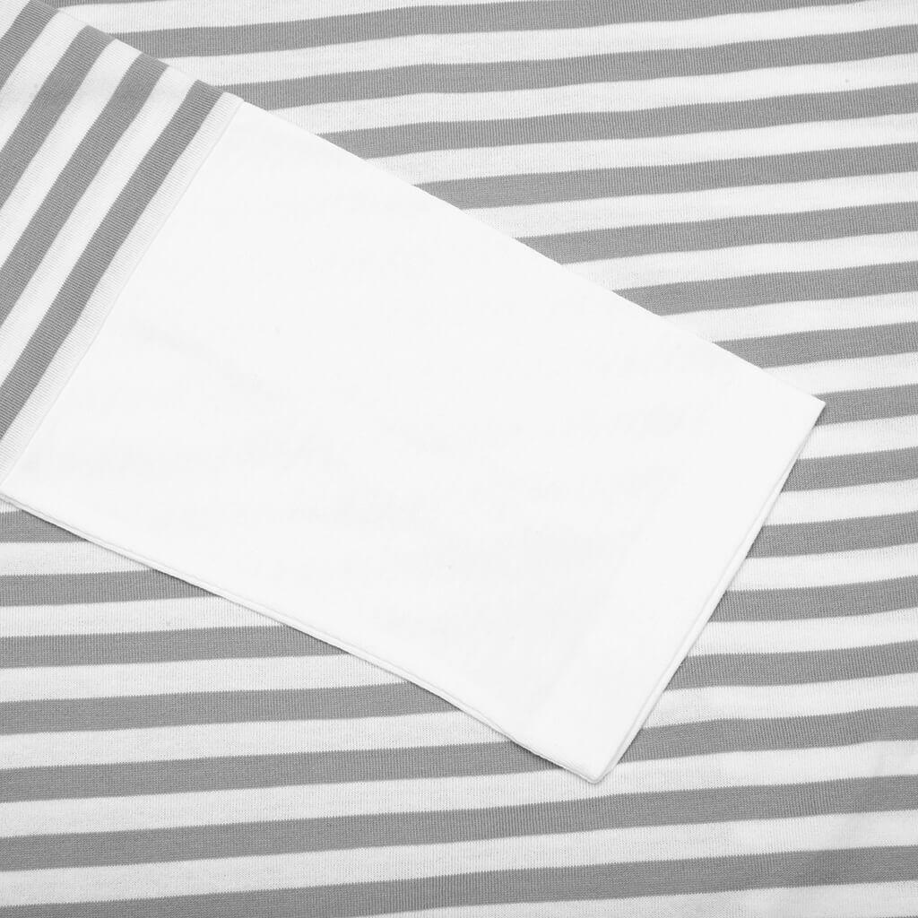 Stripe White T-Shirt - Grey Male Product Image
