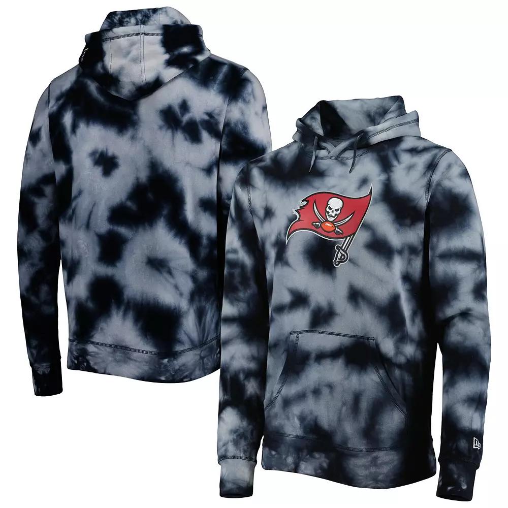 Men's New Era Black Tampa Bay Buccaneers Team Tie-Dye Pullover Hoodie,  Product Image