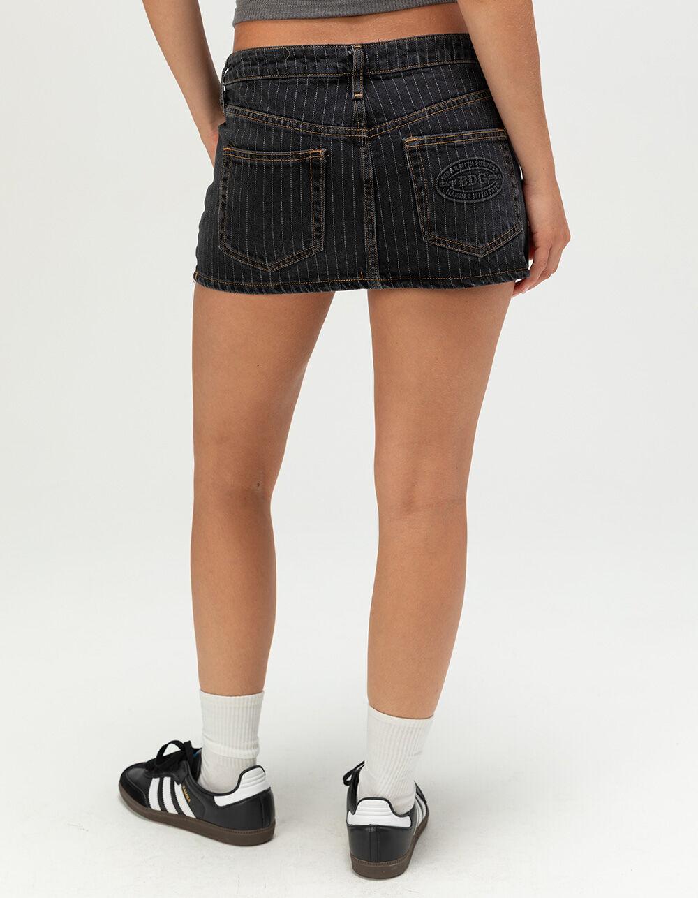 BDG Urban Outfitters 5 Pocket Pinstripe Womens Mini Skirt - PINSTRIPE DENIM Product Image