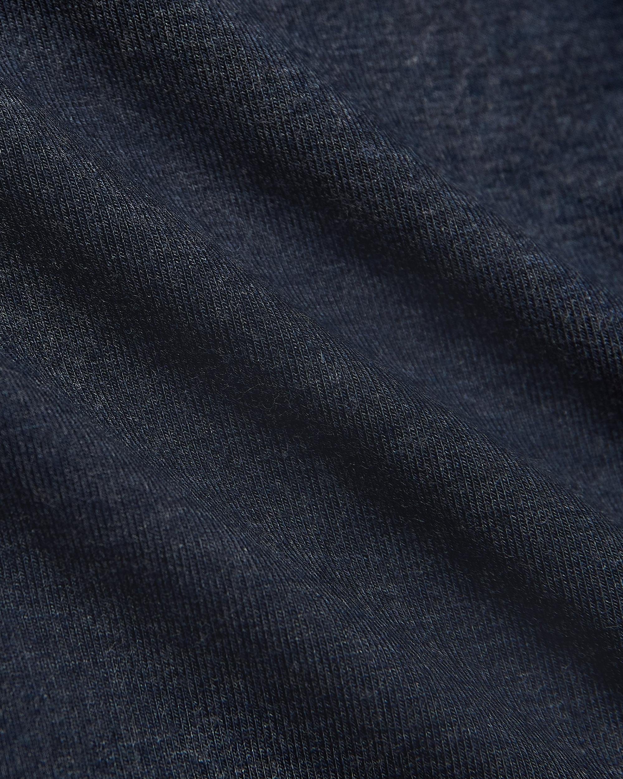 Heather Navy Long Sleeve Loungewear Tee Product Image