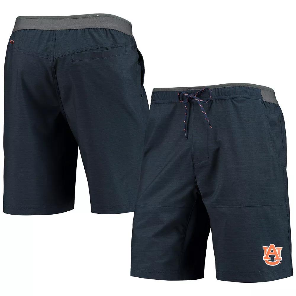 Men's Columbia Heathered Navy Auburn Tigers Twisted Creek Omni-Shield Shorts, Size: Large, Blue Product Image