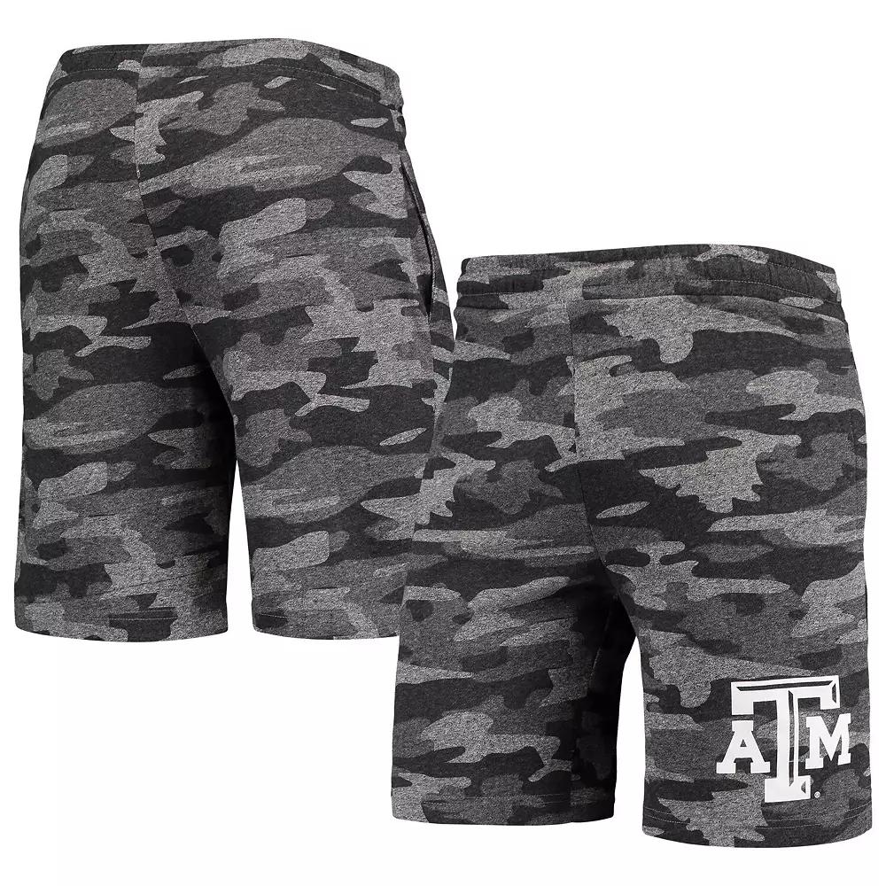 Men's Concepts Sport Charcoal/Gray Texas A&M Aggies Camo Backup Terry Jam Lounge Shorts,  Product Image
