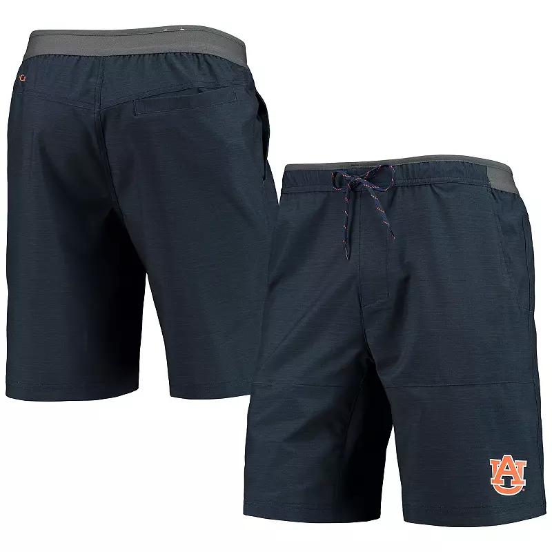 Men's Columbia Heathered Navy Auburn Tigers Twisted Creek Omni-Shield Shorts, Size: Large, Blue Product Image