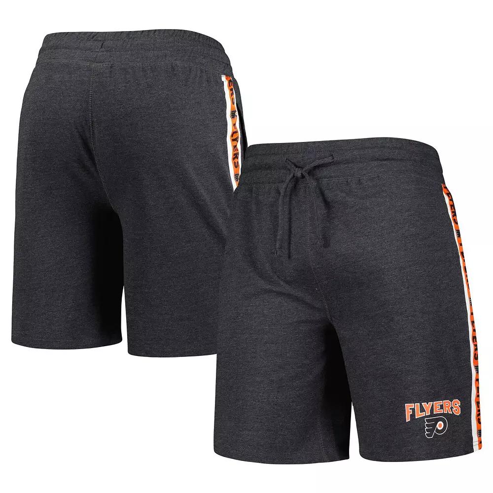 Men's Concepts Sport  Charcoal Philadelphia Flyers Team Stripe Shorts, Size: Small, Fly Charco Product Image