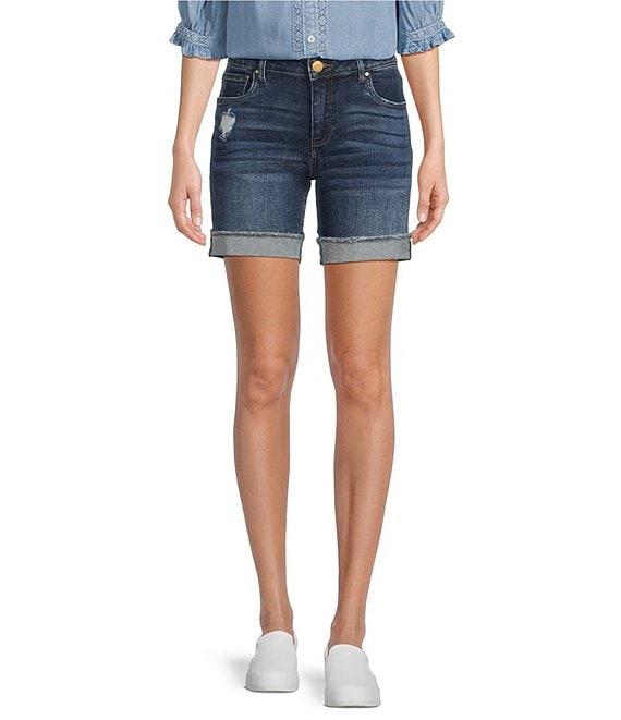 KUT from the Kloth Catherine Boyfriend Mid Rise Shorts Product Image