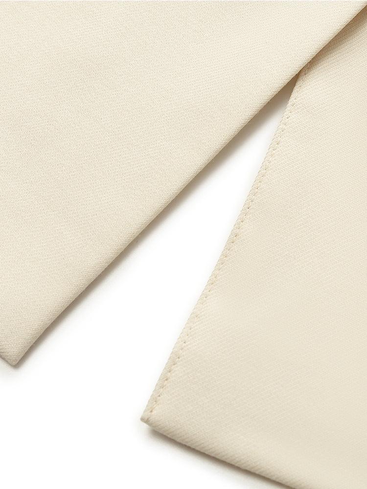 Worsted Wool One Button Women Blazer Product Image