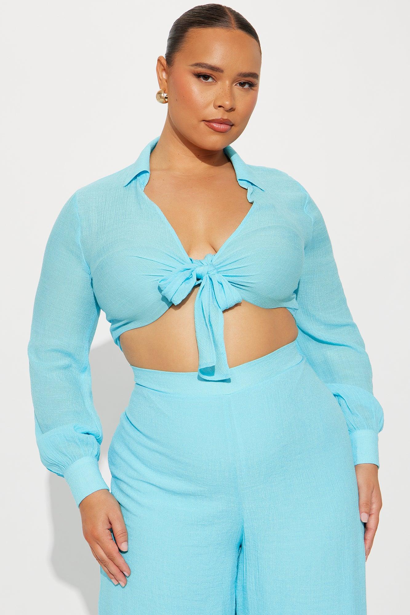 Island Dreaming Pant Set - Aqua Product Image