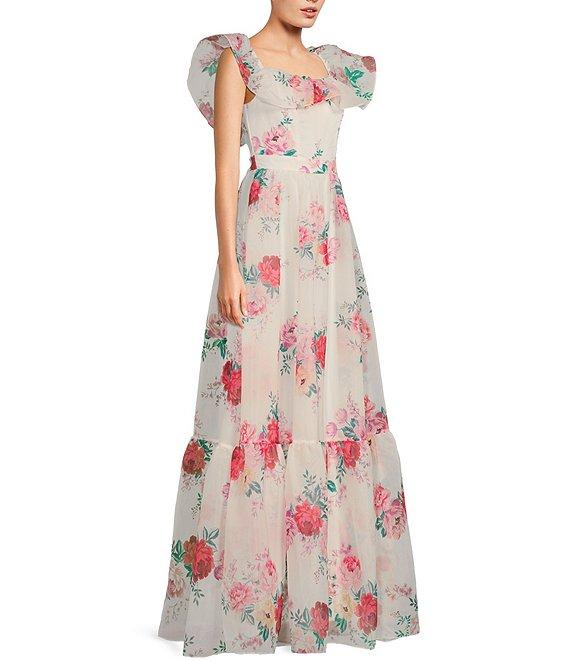 B. Darlin Floral Print Ruffled A-Line Dress Product Image