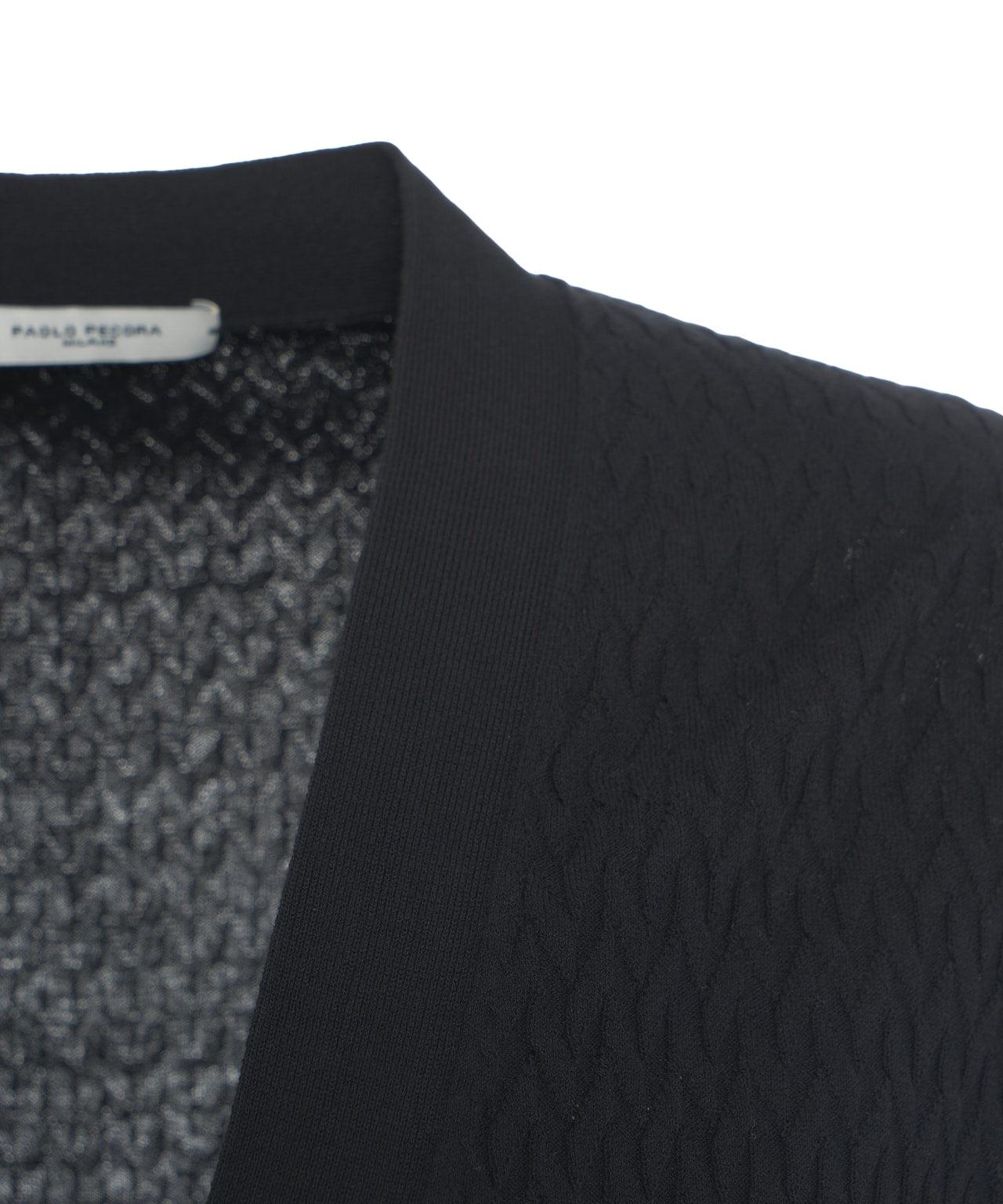 Cardigan with honeycomb structure Product Image