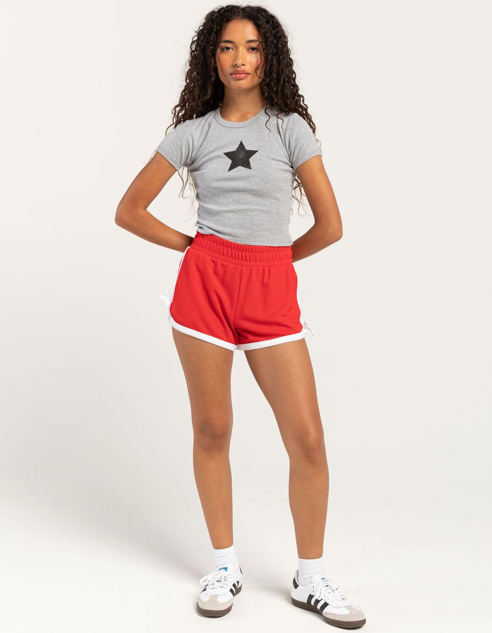 RSQ Womens Star Baby Tee - GRAY Product Image