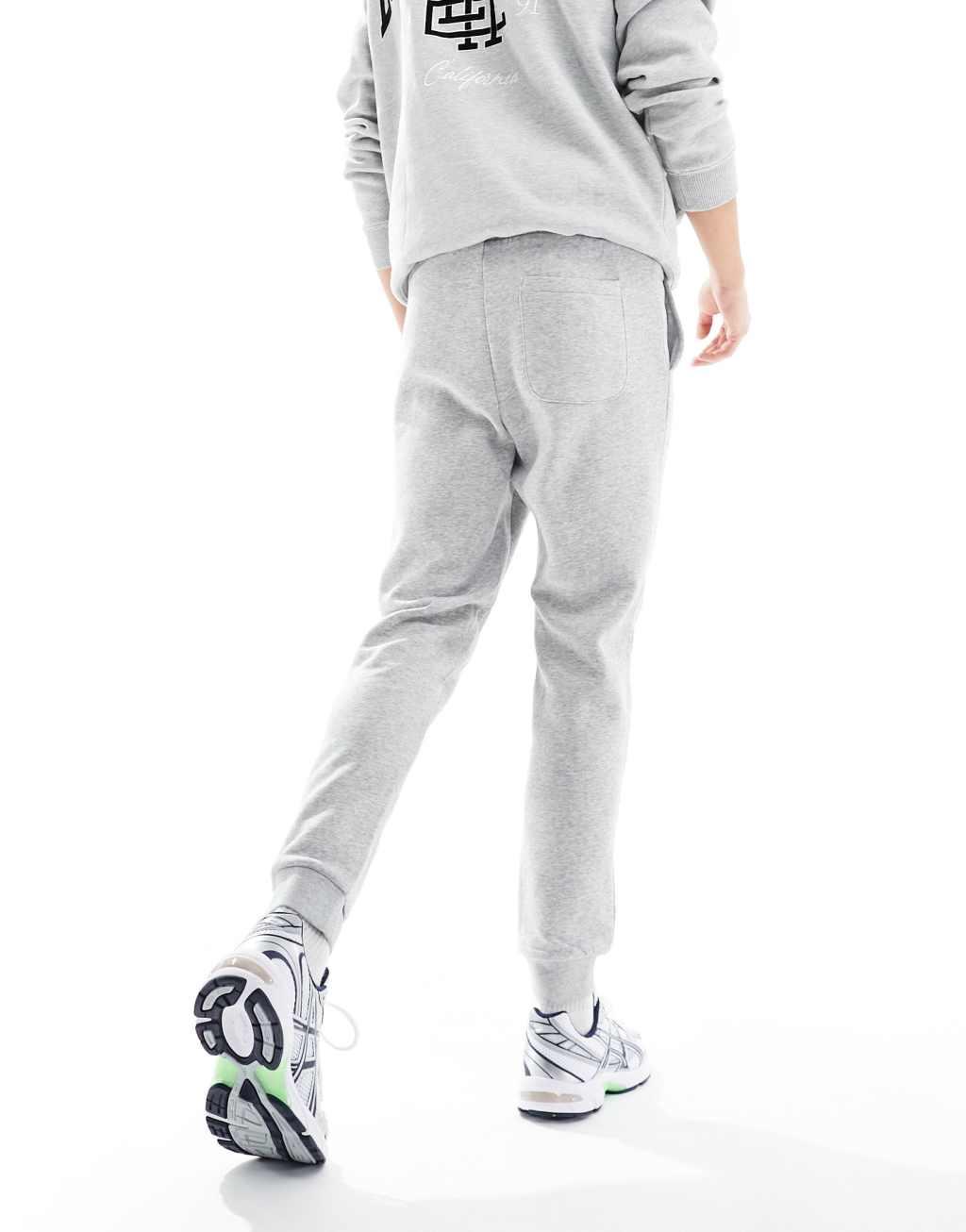 Jack & Jones slim fit sweatpants in gray Product Image