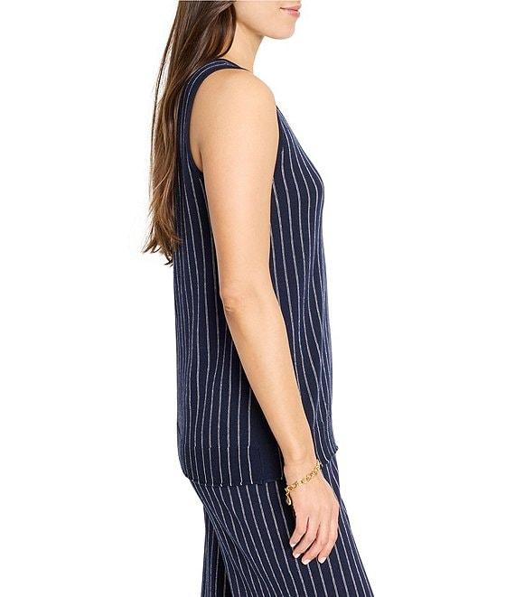 NIC + ZOE Destination Stripe V-Neck Sleeveless Coordinating Tank Product Image