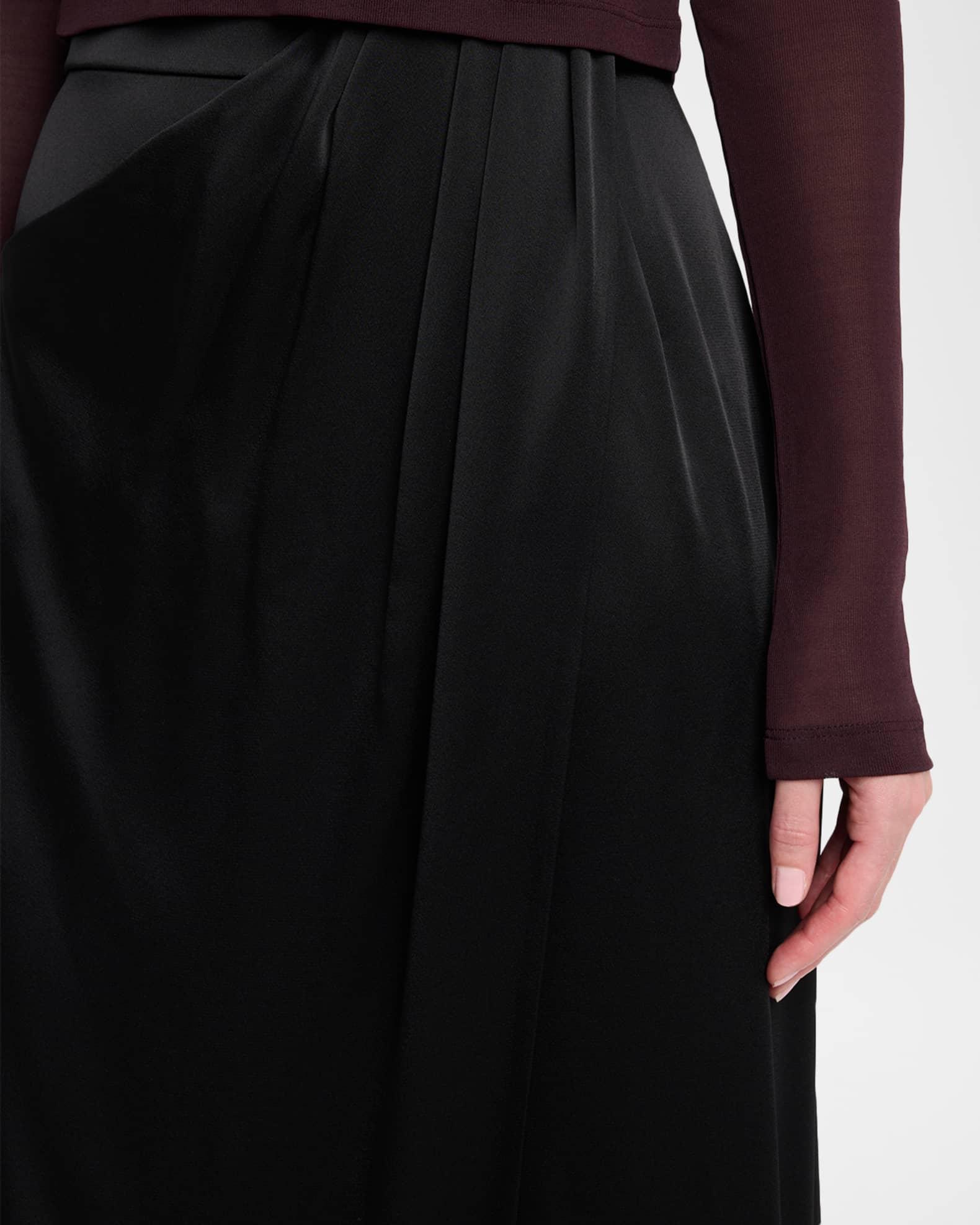 Satin Wrap Maxi Skirt Product Image