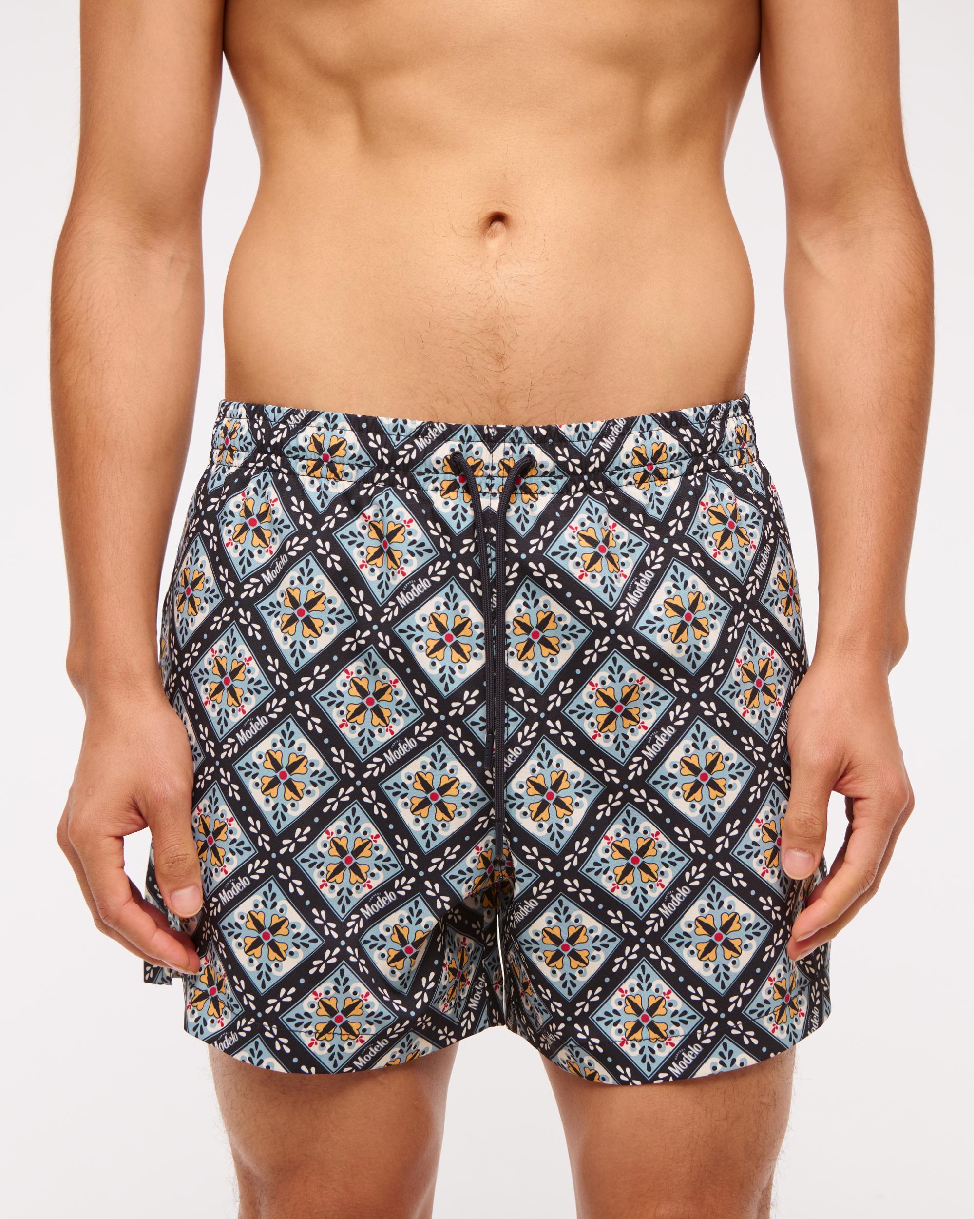Pull-On Micro-Seersucker Swim Trunk Product Image