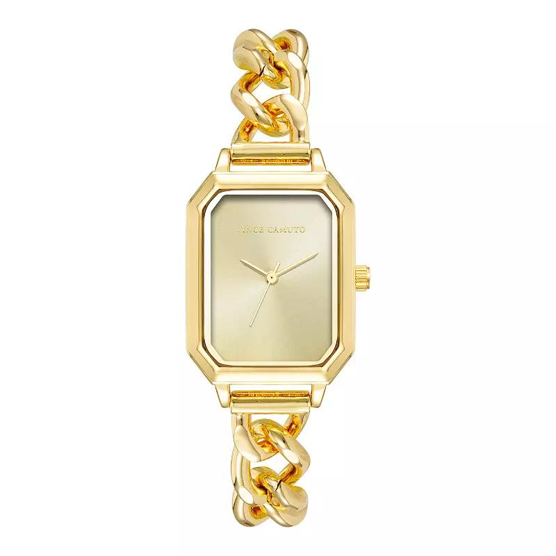 Vince Camuto Womens Chain Link Watch Gold Tone Product Image