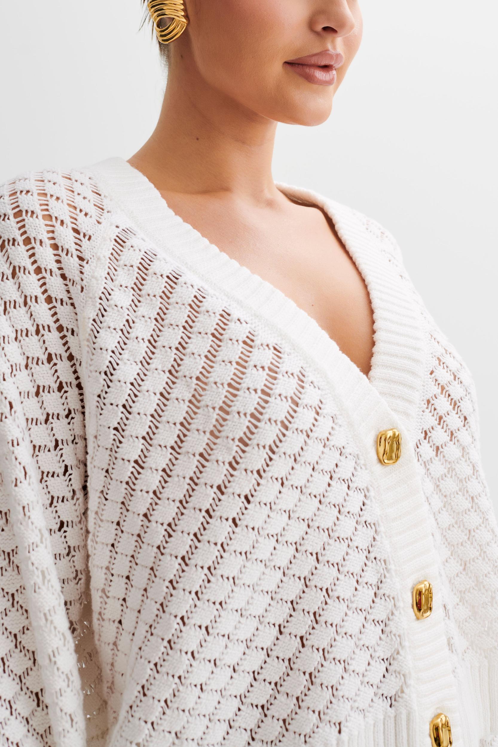 Mirabella Knit Cardigan - Ivory Product Image