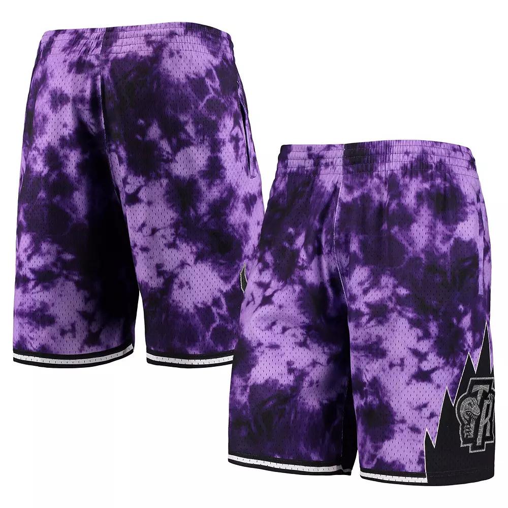 Men's Mitchell & Ness Purple Toronto Raptors Hardwood Classics 1998 Galaxy Swingman Shorts,  Product Image