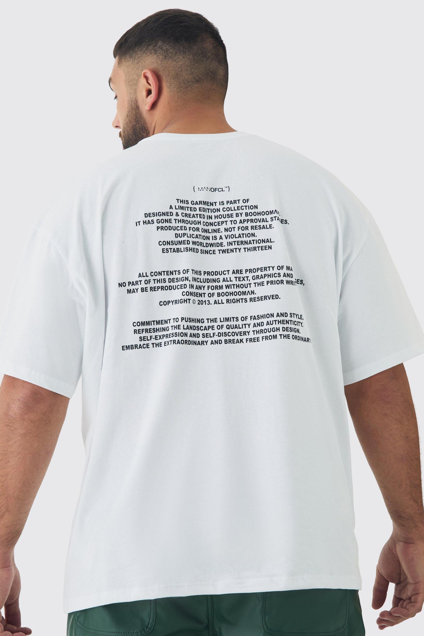 Plus Oversized Limited Edition T-Shirt | boohooMAN USA Product Image