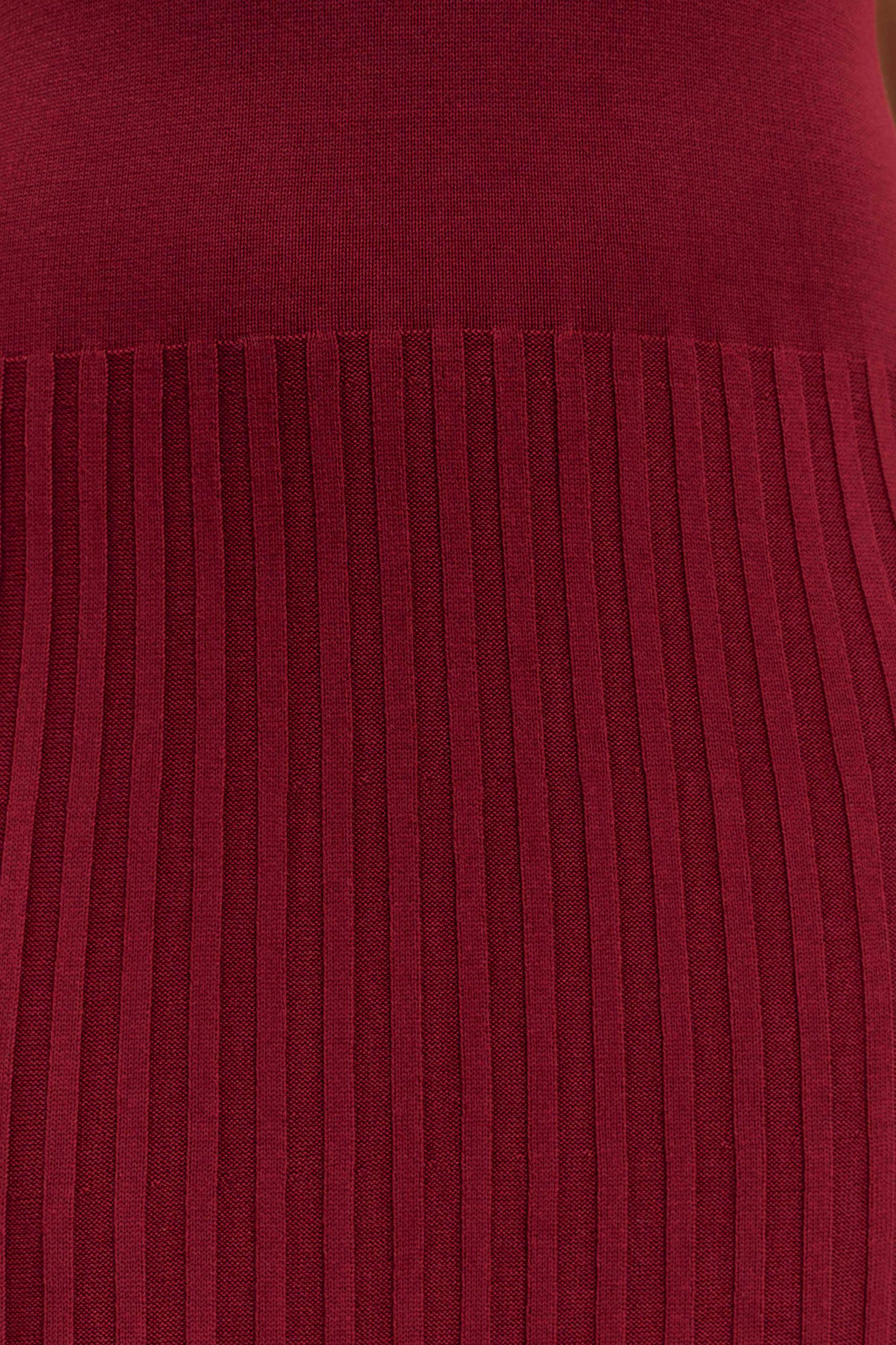 Mavis High Neck Pleated Maxi Dress - Mahogany Product Image