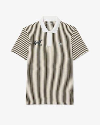 Heat Regulating Striped Golf Polo Shirt Product Image