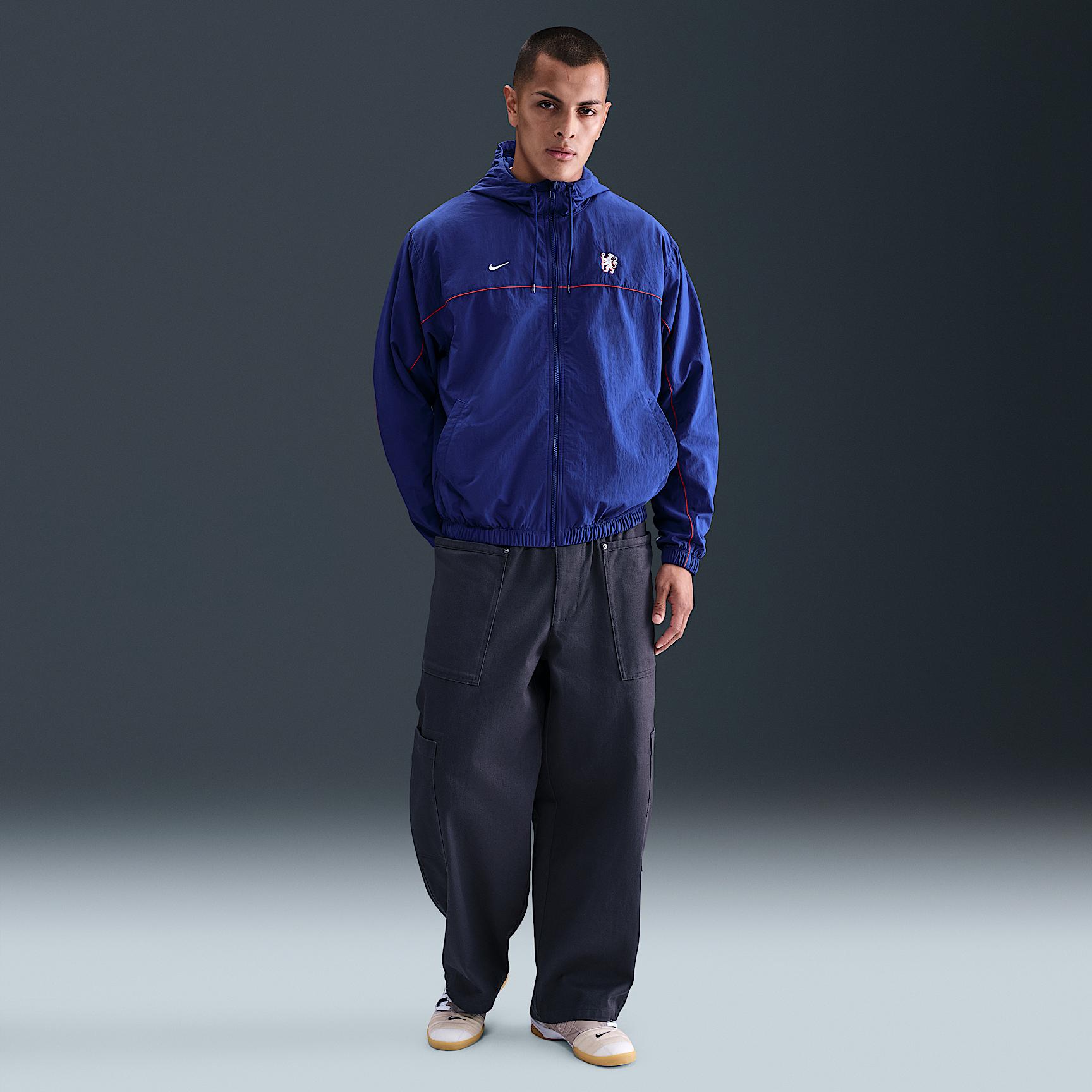 Chelsea FC Club Nike Mens Soccer Hooded Jacket | HM3122-495 Product Image