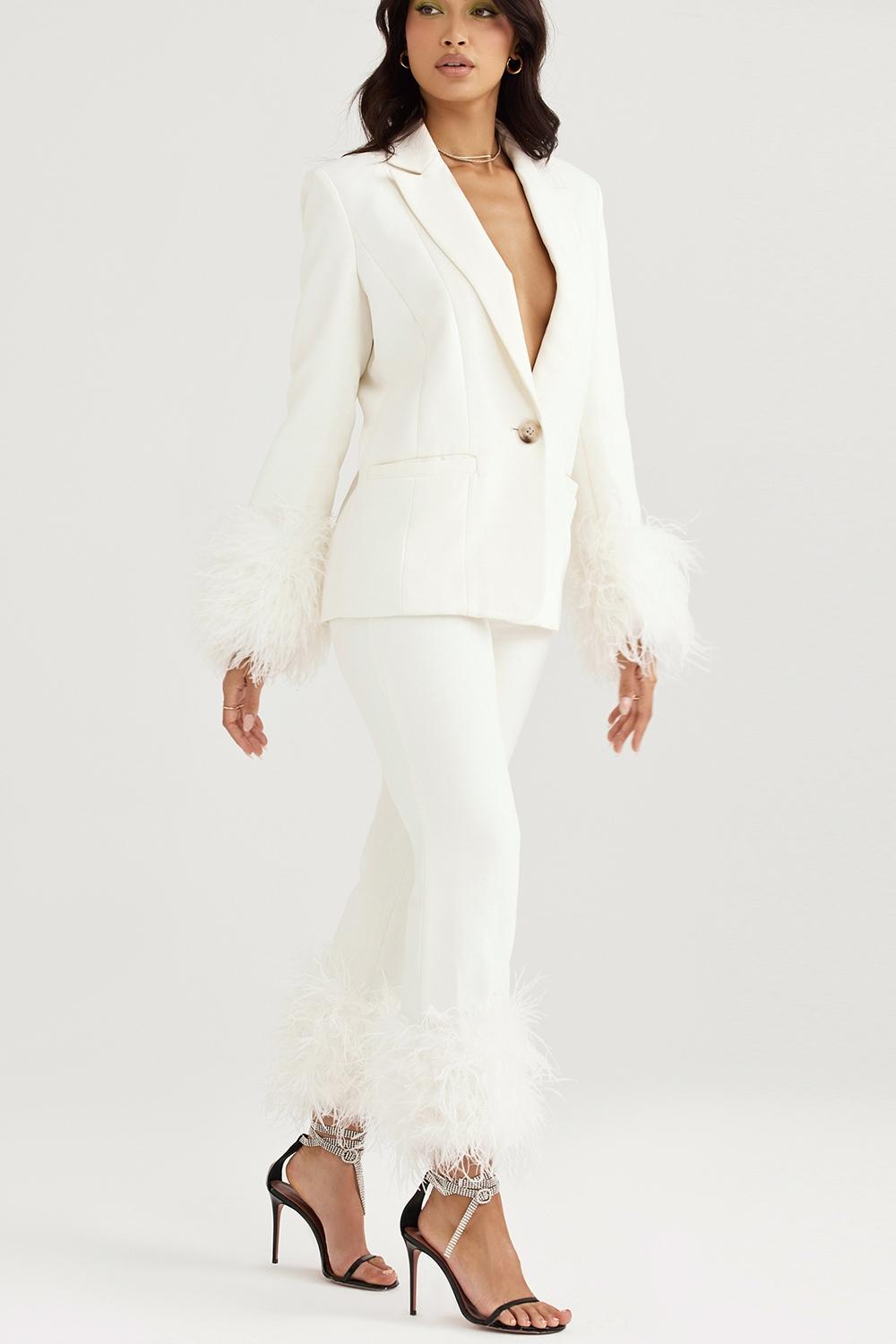 Fae  ivory hem trousers Product Image